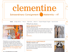 Tablet Screenshot of clementineconsignment.com